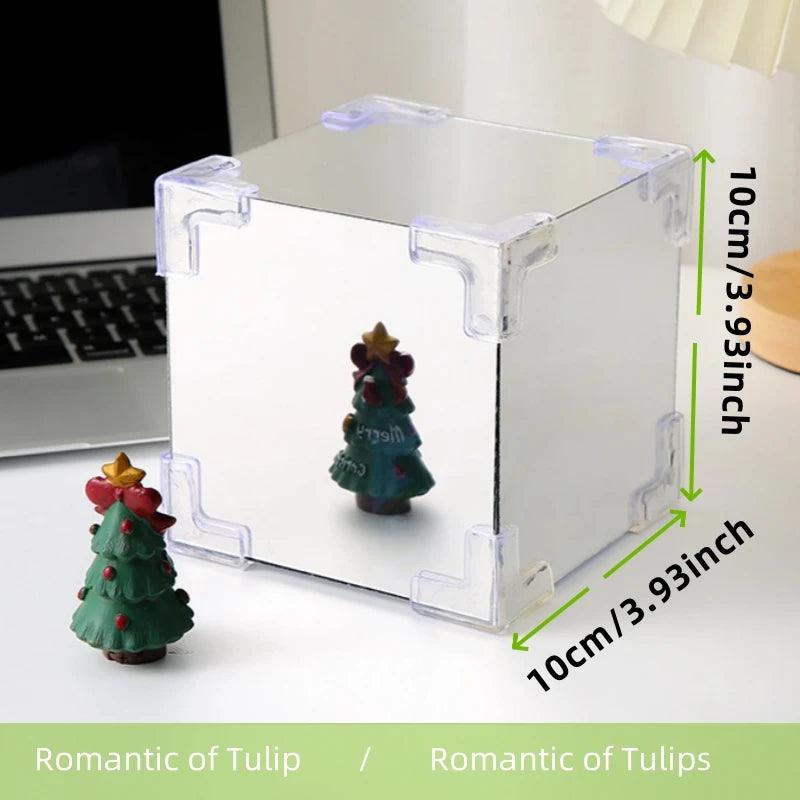 Cubo de tulipas