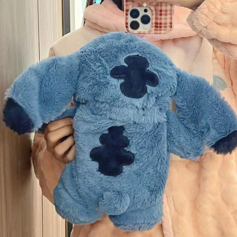 Stitch com bolsa de água quente