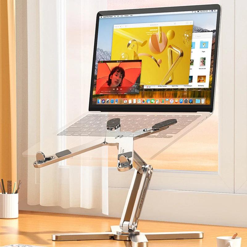 Suporte giratório 360 de alumínio para Laptop upstand