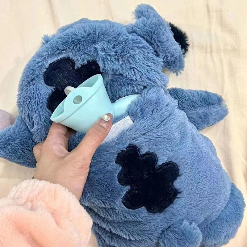 Stitch com bolsa de água quente